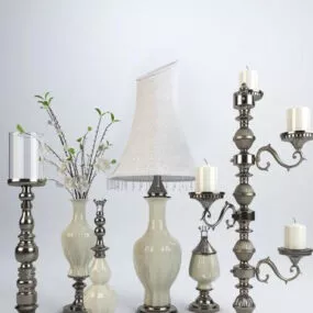 European Style Home Furnishings 3d model