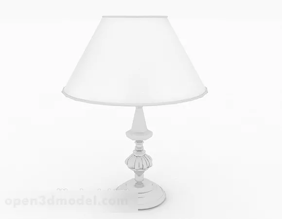 European Style Home Grey Table Lamp 3d model European Style Home Grey Table Lamp 3d model