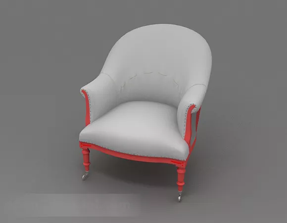 European Furniture Home Leisure Chair 3d model European Furniture Home Leisure Chair 3d model