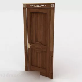 European Style House Door 3d model