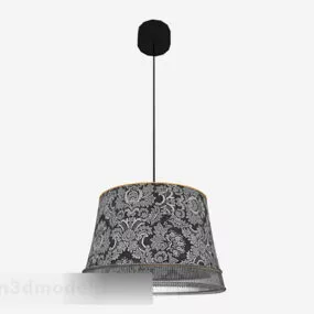 European Patterned Cylindrical Chandelier 3d model
