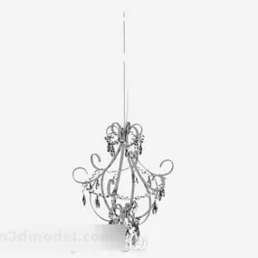 European Pear Shaped Crystal Chandelier 3d model