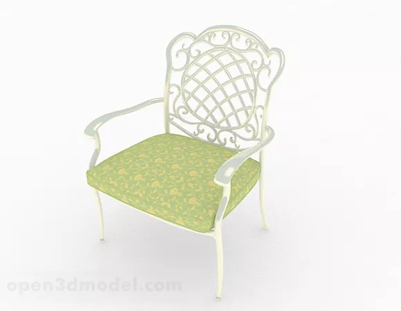 European Style White Furniture Armchair 3d model European Style White Furniture Armchair 3d model