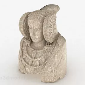 Stone Sculpture Noble Woman 3d model