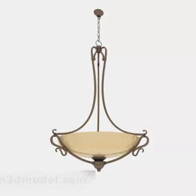 European Style Conical Chandelier V1 3d model