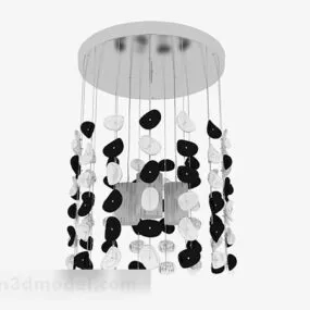 Fashion Home Black White Chandelier 3d model