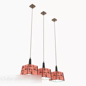 Fashion Home Pink Chandelier 3d model