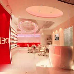 Fashion Nail Shop Interior 3d model