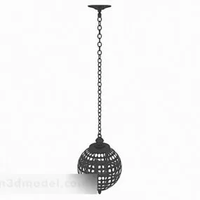 Fashion Personality Black Chandelier 3d model