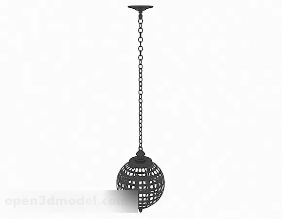 Fashion Personality Black Chandelier 3d model Fashion Personality Black Chandelier 3d model
