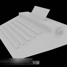Office Fax Machine V2 3d model