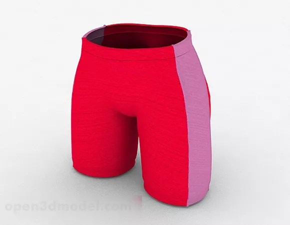 Female Pink Sports Tights 3d model Female Pink Sports Tights 3d model