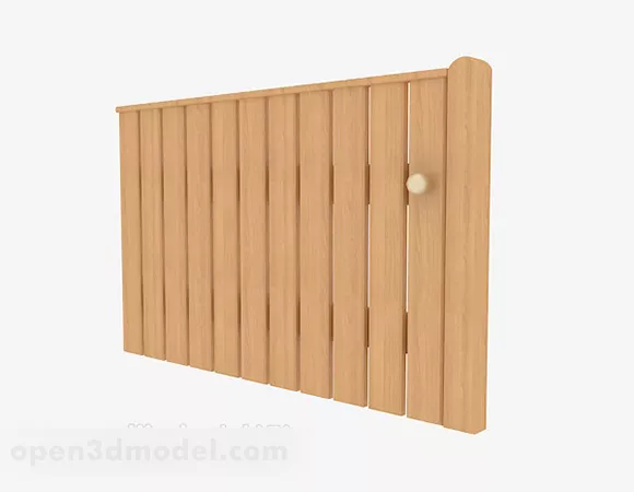 Fence Gate Pattern Handrail 3d model