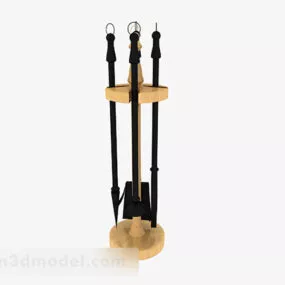 Fireplace Iron Tool 3d model