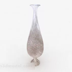 Slender Bottle Ceramic Vase 3d model