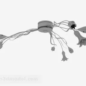 Furniture Flower Ceiling Lamp 3d model