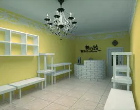 Flower Shop Store Interior 3d model