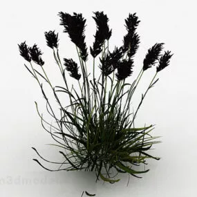 Flowering Grass Lowpoly 3d model