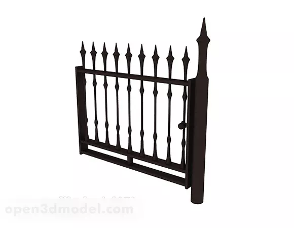 Detector Metal Gate 3d model