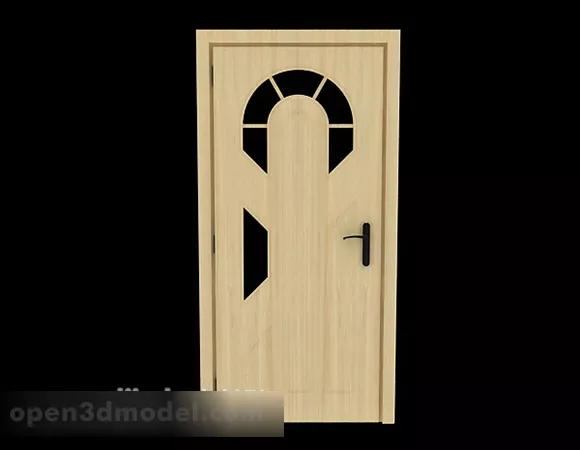 Fresh And Simple Solid Wood Door 3d model Fresh And Simple Solid Wood Door 3d model