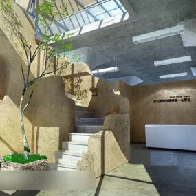 Front Desk Interior 3d model