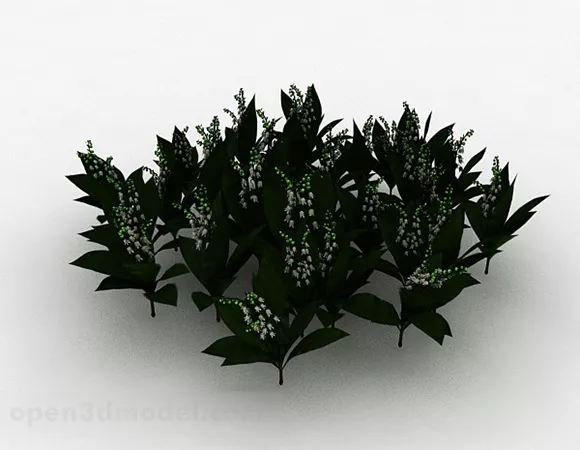 Garden Ornamental Plants 3d model Garden Ornamental Plants 3d model