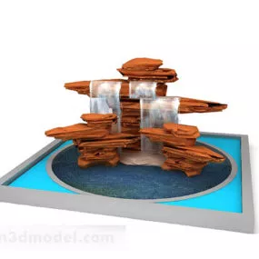 Garden Rockery Landscape Design 3d model