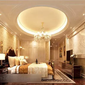 Girl Room Bedroom Interior 3d model