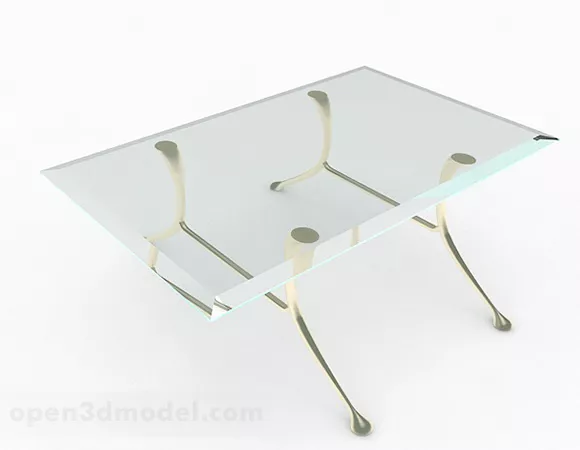 Glass Home Coffee Table 3d model Glass Home Coffee Table 3d model