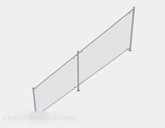Glass Stair Railing Design 3d model Glass Stair Railing Design 3d model