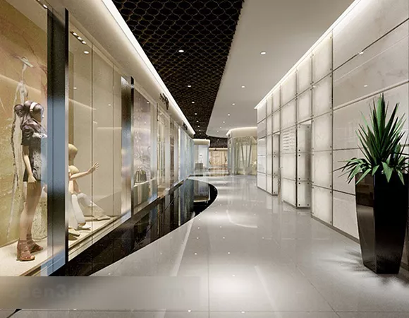 Glass Window Shop Interior 3d model Glass Window Shop Interior 3d model