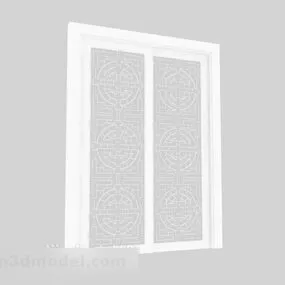 Glass Wooden Door 3d model