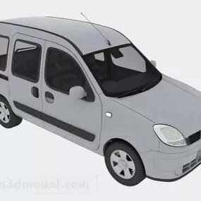 Gray Paint Sedan Car 3d model