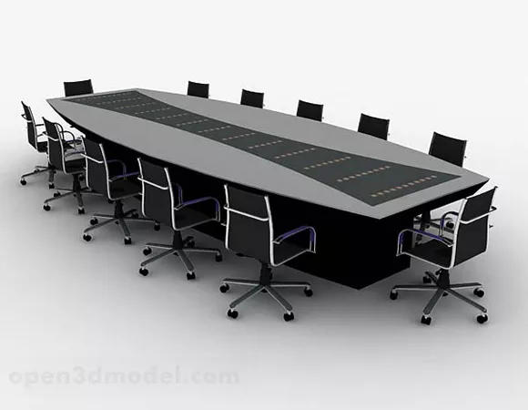 Conference Table Office Room Furniture 3d model