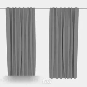 Gray Curtain Furniture 3d model