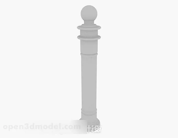 Stone Pillar Column 3d model