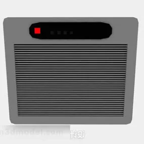 Gray Heater Living Room 3d model