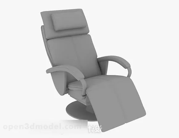Gray Color Home Relax Chair 3d model Gray Color Home Relax Chair 3d model