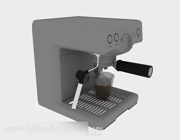 Gray Ice Cream Maker 3d model Gray Ice Cream Maker 3d model