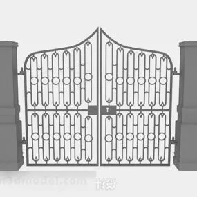 Gray Iron Gate 3d model