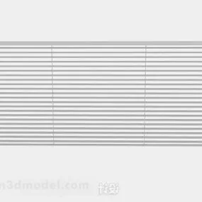 Gray Jalousie Curtain 3d model