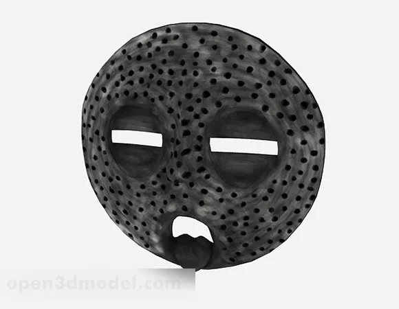 Gray Mask Ornament 3d model Gray Mask Ornament 3d model