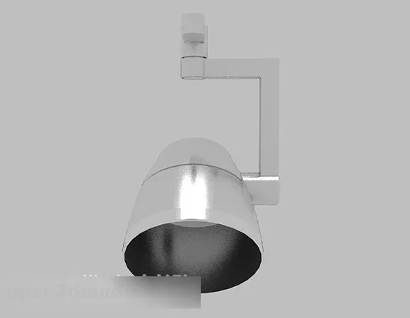 Gray Metal Chandelier 3d model Gray Metal Chandelier 3d model
