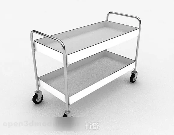 Wire Shopping Cart V1 3d model