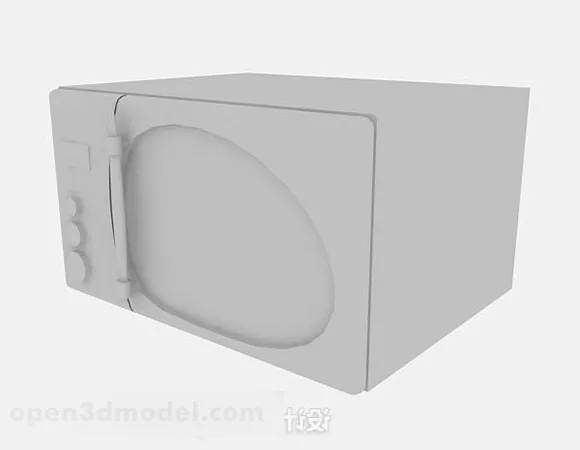 Small Galanz Microwave 3d model