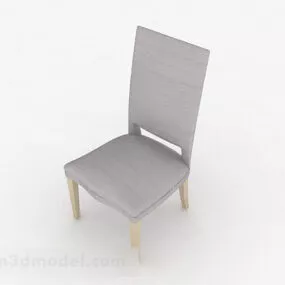 Gray Minimalist Home Chair 3d model