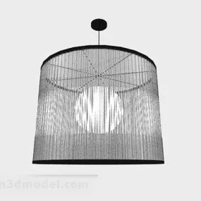 Gray Shade Chandelier 3d model