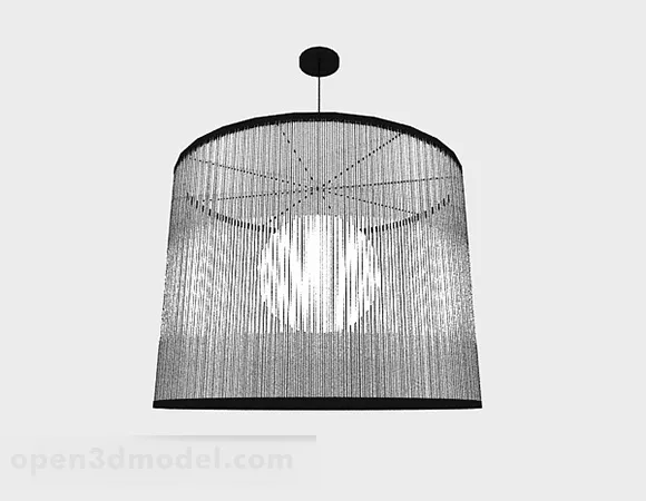 Gray Shade Chandelier 3d model Gray Shade Chandelier 3d model