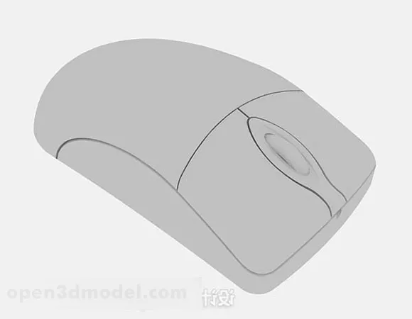 Old Wireless Computer Mouse 3d model