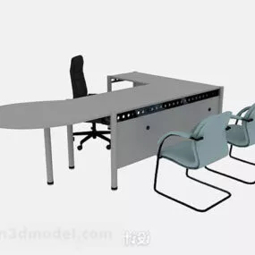 Office Desk Chair Working Set 3d model